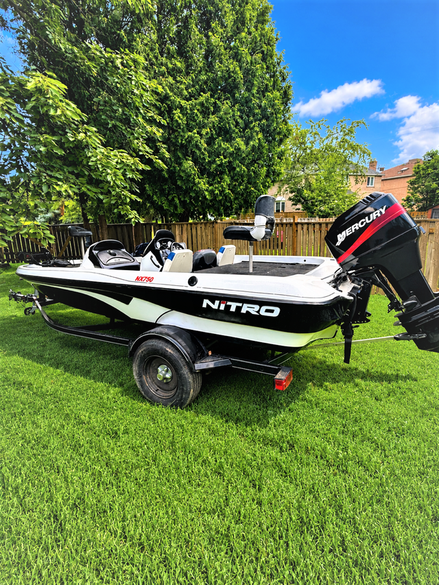excellent bass boat nitro nx750 in Powerboats & Motorboats in City of Toronto - Image 9