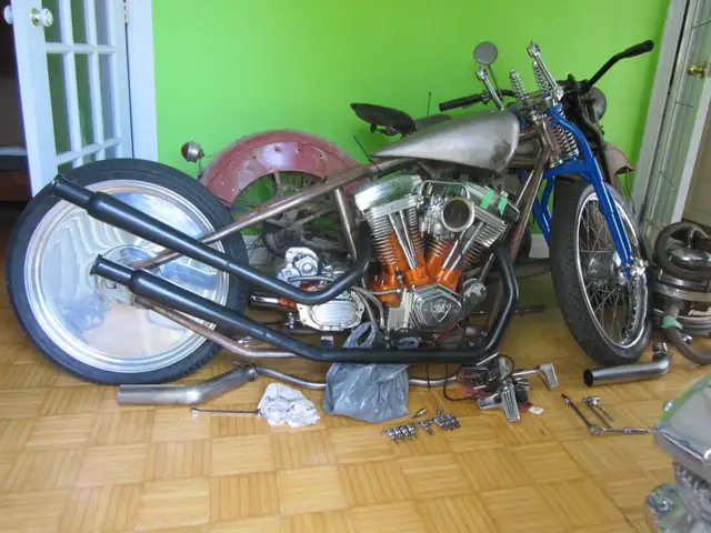 Upswept Harley Davidson Evolution Exhaust Pipes Chopper Bobber in Touring in Mississauga / Peel Region - Image 3