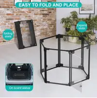 Foldable Clear Dog Play Pen Modern Dog Playpen for
