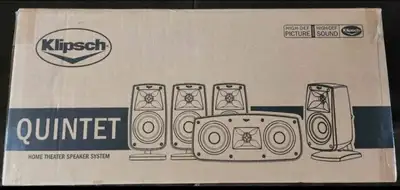 Klipsch Quintet 5.0 home theatre speaker system - BNIB, View more