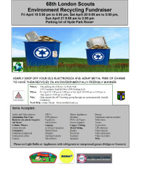 66th London Scout Group E-Waste and Scrap Metal Drive