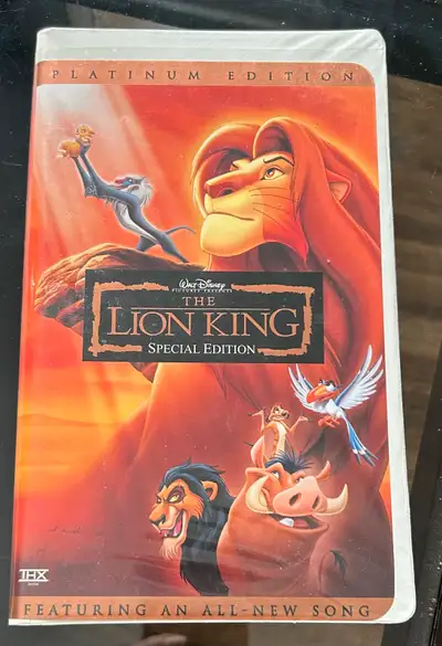 Walt Disney’s The Lion King Platinum Edition VHS Special Edition Featuring An All New Song 30420 RAR...