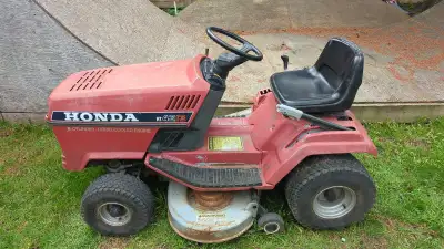 Honda riding lawn mower 4213 liquid cooled engine. I drove it to where it sits right now but now it...