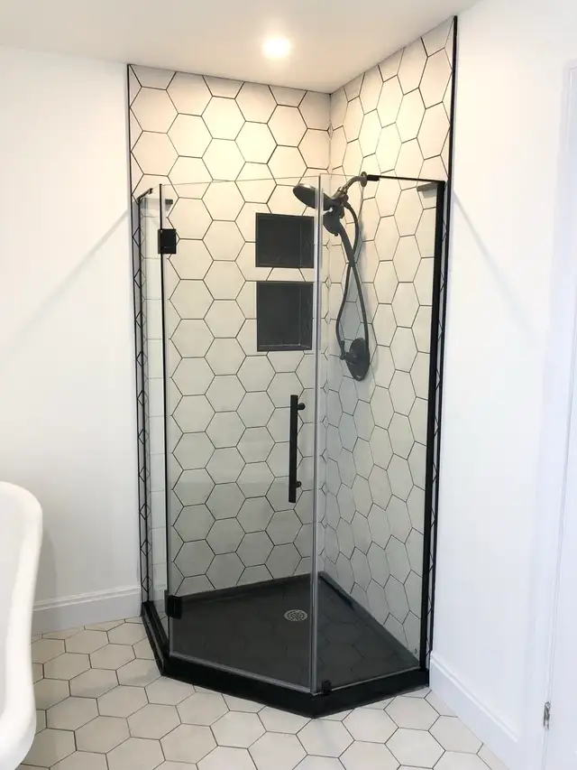 Shower door installation547962646462484484