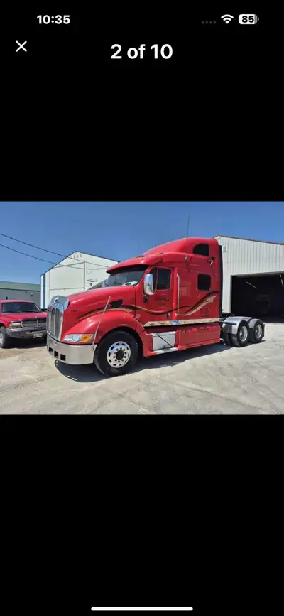 2007 Peterbilt 387 for sale 2.5 million km on truck super 40 rears 18 speed manual asking $32500 obo...