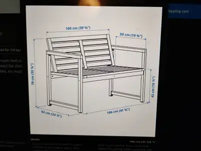 IKEA Applaro Bench Love Seat, View more
