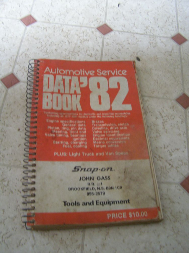 Automotive Service Data Book in Other in Bedford