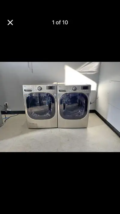 LG 27 inch w front laod washer Electric dryer set , View more