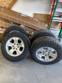 18” Chevrolet Silverado stock truck wheels/tires w/lug nuts.  