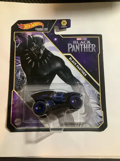 Hot Wheels Character Cars Marvel Black Panther Diecast car , View more