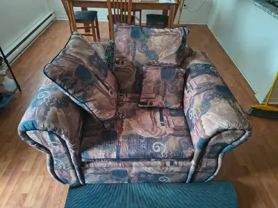Causeuse et fauteuil, View more
