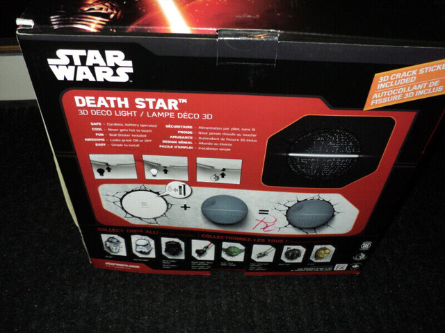 NEW Star Wars Death Star 3D Deco Light NEVER USED & IN BOX! $40 in Toys & Games in Windsor Region - Image 2