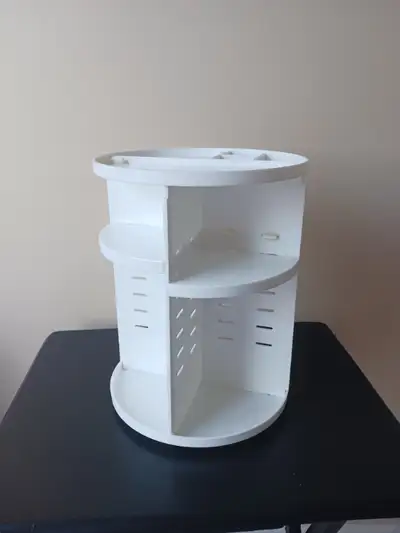White Spinning Bathroom Tower Organizer, View more