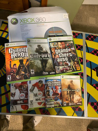 Xbox 360 Console with games