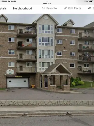 Popular Pinecrest Manor, 620 Red River Road 2 bedroom condo on top floor with scenic views facing So...
