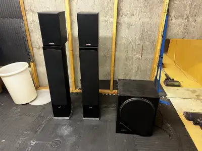 Paradigm Speakers, Subwoofer and Sony Receiver, View more