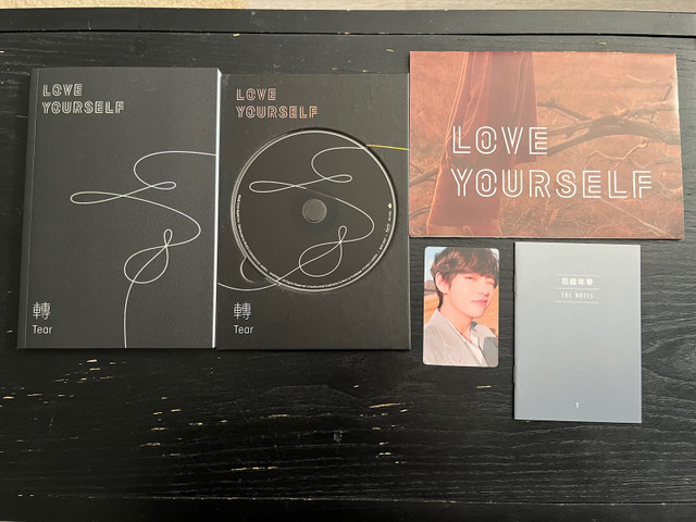 BTS Love Yourself Tear Ver. Y Album with V Photo card in CDs, DVDs & Blu-ray in Markham / York Region - Image 2