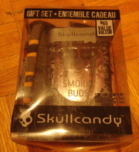 Skullcandy Smokin' Buds Wired In-Ear Earbuds giftset new