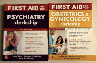 Medical Student Clinical Clerkship Psychiatry and OBGYN Books