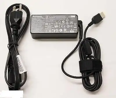 Original Lenovo laptop power adapter rectangular power plug, View more