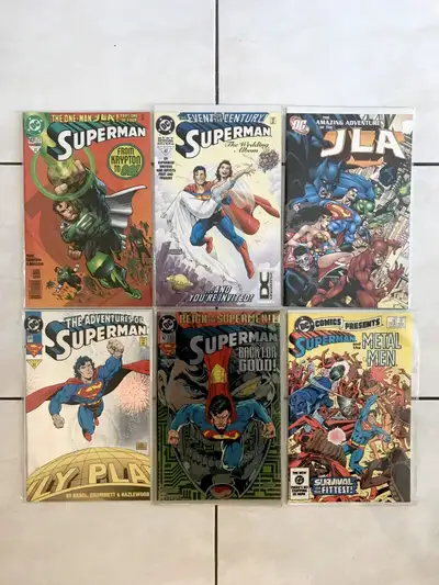 DC COMICS SUPERMAN & JLA COMIC BOOKS, View more