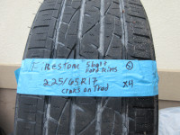 4 tires of Firestone 225/65/17 All-season w/rims off Ford Escape