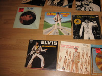 Disques 33 tours Elvis.