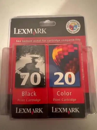 Lexmark 70 Black and 20 Colour Ink Cartridges, View more