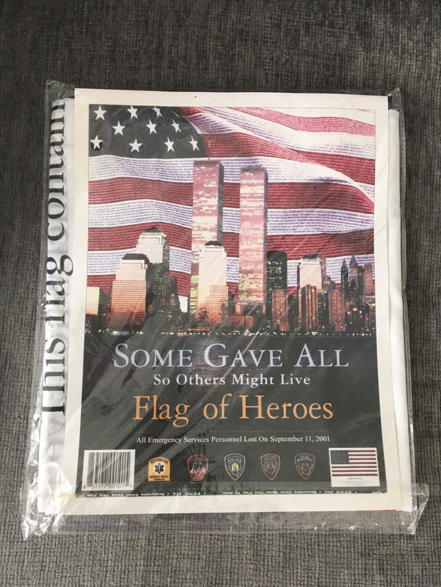 9/11 Flag of Heroes American Flag in Arts & Collectibles in London