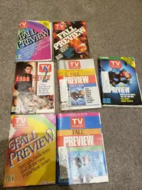 TV Guide preview issues, vintage