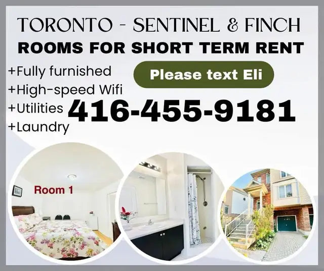 Toronto daily rent rooms