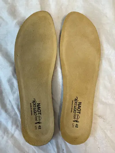 NAOT WOMENS REPLACEMENT FOOTBEDS Insoles EU 42 US L 11 Tan Suede, View more