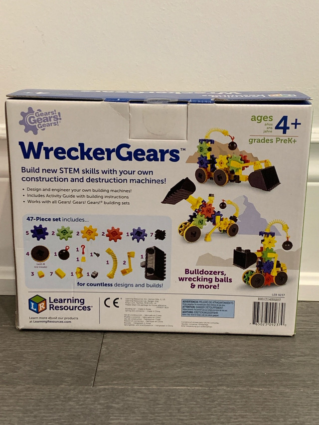 Learning Resources Gears! Gears! Gears! WreckerGears, 47 Pieces in Toys & Games in Markham / York Region - Image 2