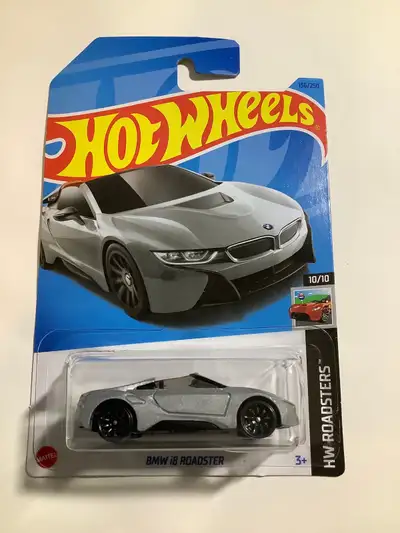 Hot Wheels Silver BMW I8 Roadster Diecast sports luxury car, View more