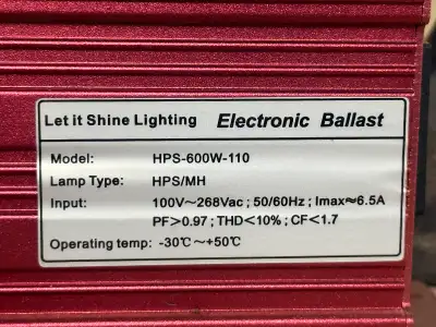 Electronic Ballast X 3, View more