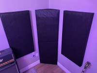 Sound Damping Acoustic Panels  & Corner Bass traps.  