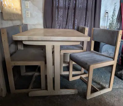 5-piece solid wood dinette, View more