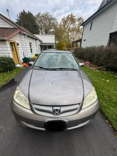 2005 Honda Civic for sale. 363,935 KM’s Runs great. Manual transmission. Sunroof. This has been my c...
