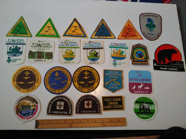 49 ecusson patch chasse peche faune agent garde forestier ranger in Arts & Collectibles in Laurentides - Image 3
