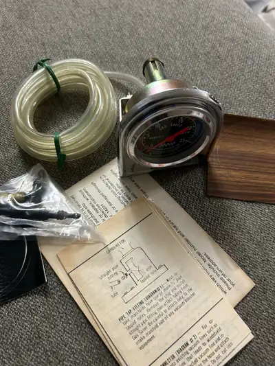 Here is a vintage Sunpro Gas Saver vacuum gauge, a cool blast from the past for monitoring your engi...