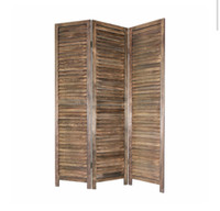 3 panel wooden divider