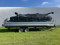 2017 Premier TriToon Pontoon Boat c/w Evinrude motor & Trailer