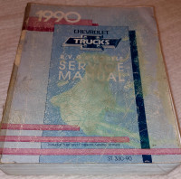 1990 Chevy Truck R/V G P Models Service Manual