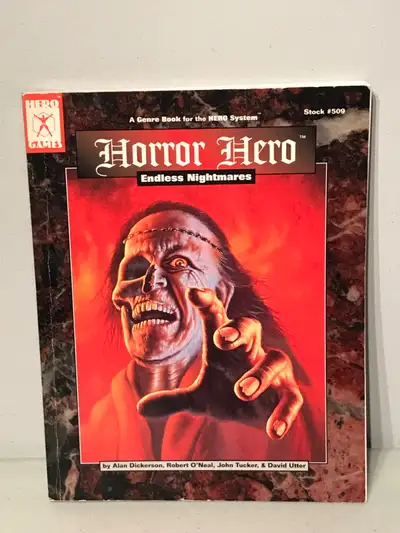 Vintage 1994 Horror Hero Endless Nightmares RPG Book  , View more