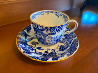 Vintage Crown Derby Mikado Tea Cup and Saucer