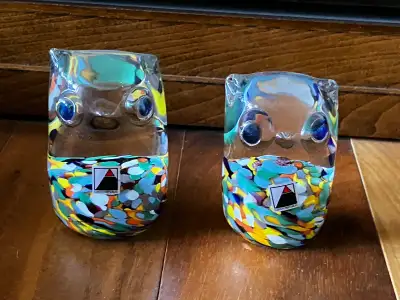 Czech Republic Crystal Owl - hiboux en crystal, View more