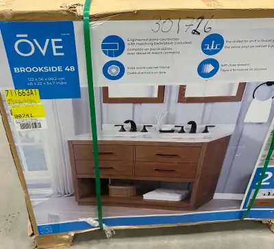 Meuble lavabo double 48in, View more