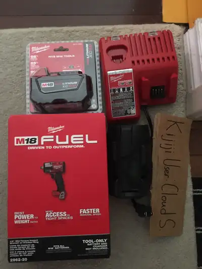 Milwaukee M18 1/2” Mid-Torque Impact wrench Combo kit☘️☘️, View more