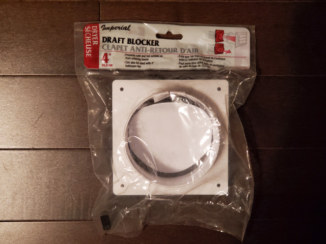 Imperial Draft Blocker 4" dryer brand new/clapet anti-retour 4" dans Autre  à Ouest de l’Île