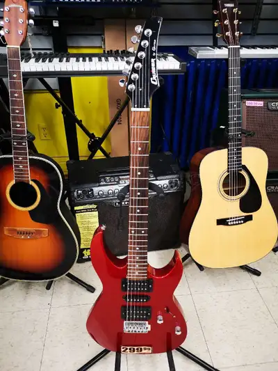 Guitare électrique Rouge, View more